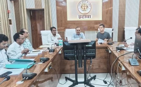 इटावा: भरथना बाईपास, गौशाला और सीएससी निर्माण पर नोडल अधिकारी की सख्ती