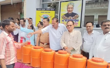 निशांत पोरवाल ने पिता की स्मृति में किया जनसेवा का कार्य