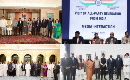 आतंकवाद के खिलाफ भारत का वैश्विक संदेश: सर्वदलीय प्रतिनिधिमंडल का अंतरराष्ट्रीय दौरा