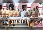 लखनऊ में अवैध हथियार फैक्ट्री का भंडाफोड़, हिरन की खाल समेत आरोपी गिरफ्तार