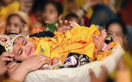 श्रीमद्भागवत कथा में श्रीकृष्ण जन्म की लीला ने मोहा भक्तों का मन