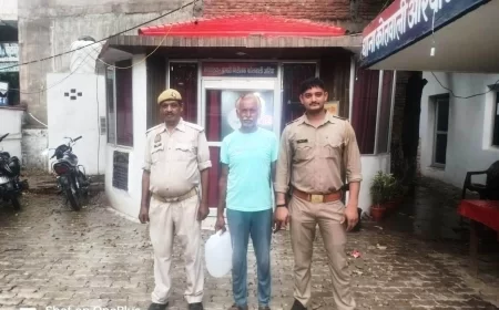 औरैया पुलिस की बड़ी कामयाबी, 10 लीटर कच्ची शराब के साथ आरोपी गिरफ्तार
