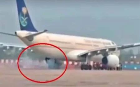 सऊदी फ्लाइट में तकनीकी खराबी, पायलट की सूझबूझ से 250 हज यात्रियों की जान बची