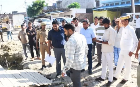 सिद्धार्थनगर डीएम का औचक निरीक्षण, निर्माण कार्य 5 जुलाई तक पूरा करने के निर्देश