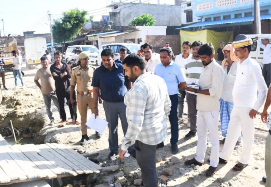 सिद्धार्थनगर डीएम का औचक निरीक्षण, निर्माण कार्य 5 जुलाई तक पूरा करने के निर्देश