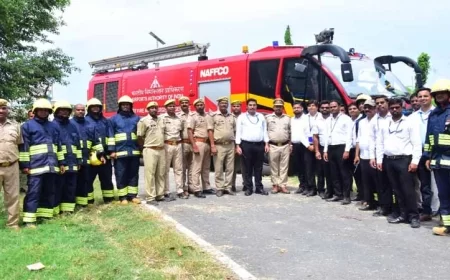 कुशीनगर इंटरनेशनल एयरपोर्ट उड़ान को तैयार, सुरक्षा मॉक ड्रिल में दिखी मुस्तैदी