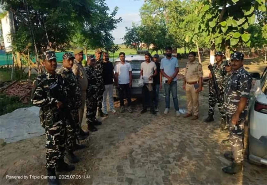 भारत-नेपाल सीमा पर 7.52 लाख नकदी के साथ 5 युवक गिरफ्तार, टाइगर कैसिनो में जीतने का दावा