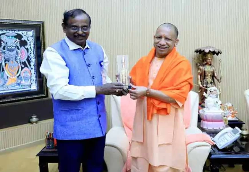 सीएम योगी से इसरो अध्यक्ष की मुलाकात, उत्तर प्रदेश के लिए पृथक उपग्रह की संभावना पर चर्चा