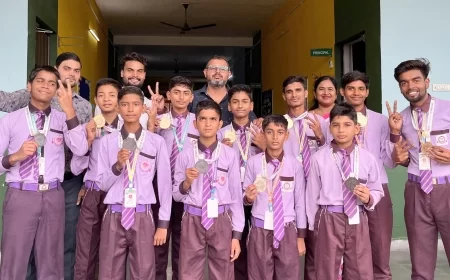 संस्कृती इंटरनेशनल स्कूल के छात्रों ने चमकाया नाम लगातार दूसरी बार नेशनल एथलेटिक चैंपियनशिप में जीते 11 पदक