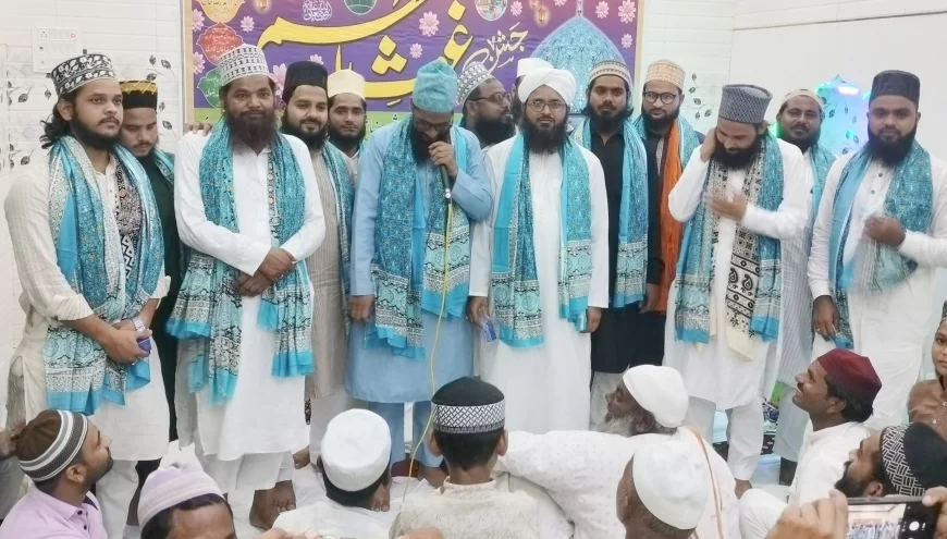 भरथना में जश्ने गौसुल आज़म का भव्य आयोजन, रूहानी माहौल में डूबी रही महफ़िल