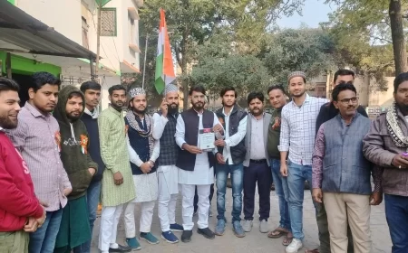 ऑल इंडिया उलमा व मशाईख बोर्ड यूनिट-भरथना ने मनाया गणतंत्र दिवस